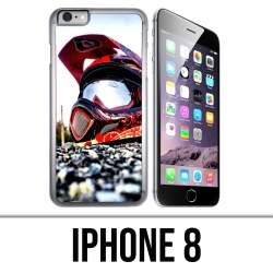 Coque iPhone 8 - Casque Moto Cross