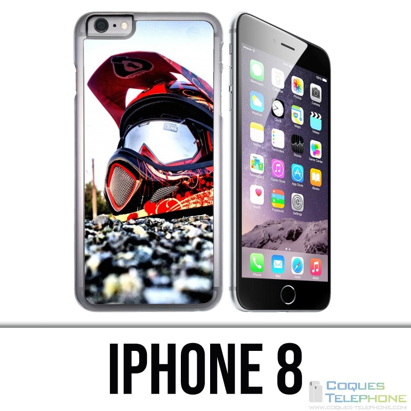 Custodia per iPhone 8 - Casco Moto Cross