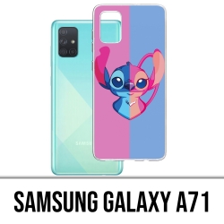 Samsung Galaxy A71 Case - Stich Engel Herz Split