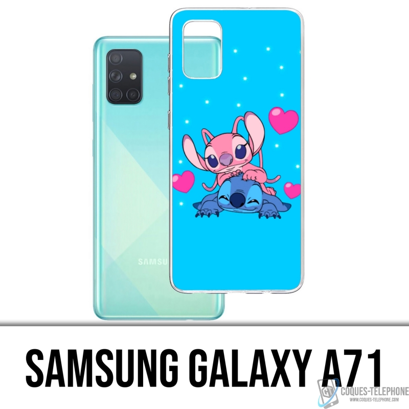 Custodia per Samsung Galaxy A71 - Stitch Angel Love