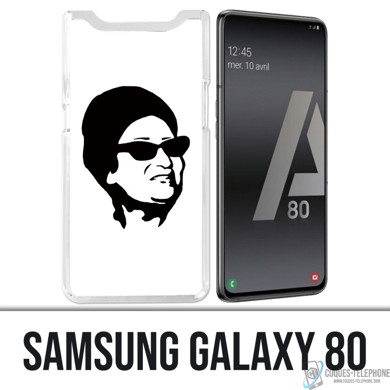 Custodia per Samsung Galaxy A80 / A90 - Oum Kalthoum nero bianco
