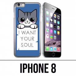 Custodia per iPhone 8 - Chat I Want Your Soul