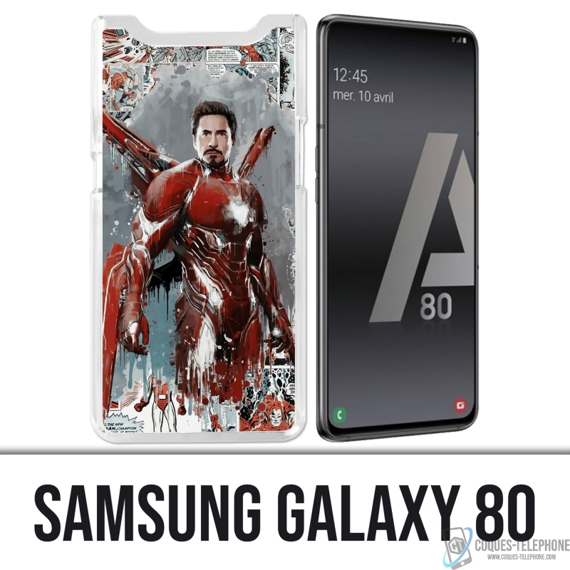 Custodia per Samsung Galaxy A80 / A90 - Iron Man Comics Splash