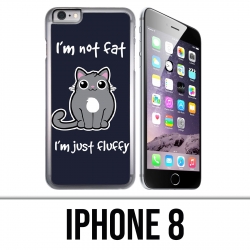 Coque iPhone 8 - Chat Not Fat Just Fluffy