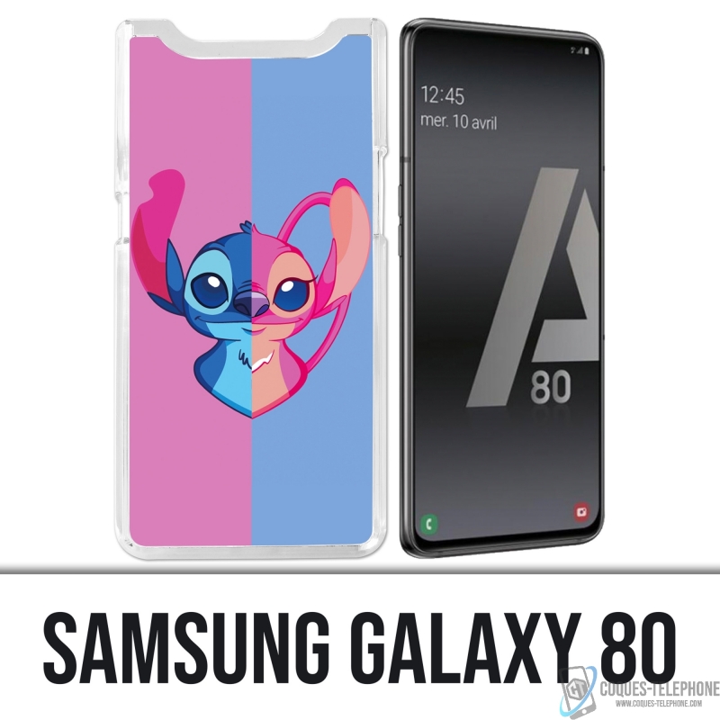 Custodia per Samsung Galaxy A80 / A90 - Stitch Angel Heart Split