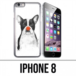 Custodia per iPhone 8 - Cane Bulldog Clown