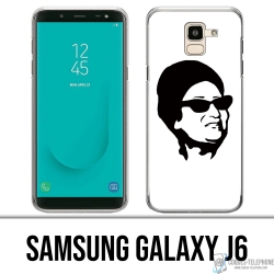 Funda Samsung Galaxy J6 - Oum Kalthoum Negro Blanco