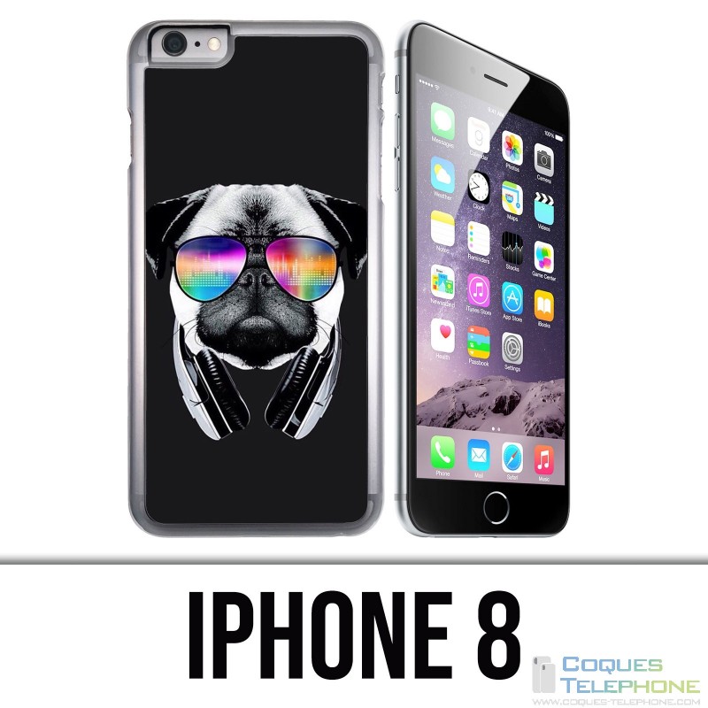 Funda iPhone 8 - Dog Pug Dj