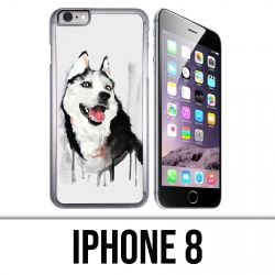 Custodia per iPhone 8 - Husky Splash Dog