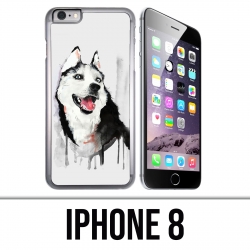 Funda iPhone 8 - Husky Splash Dog