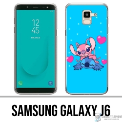Samsung Galaxy J6 case - Stitch Angel Love