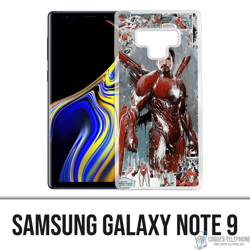 Custodia per Samsung Galaxy Note 9 - Iron Man Comics Splash