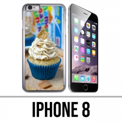 Custodia per iPhone 8 - Cupcake blu