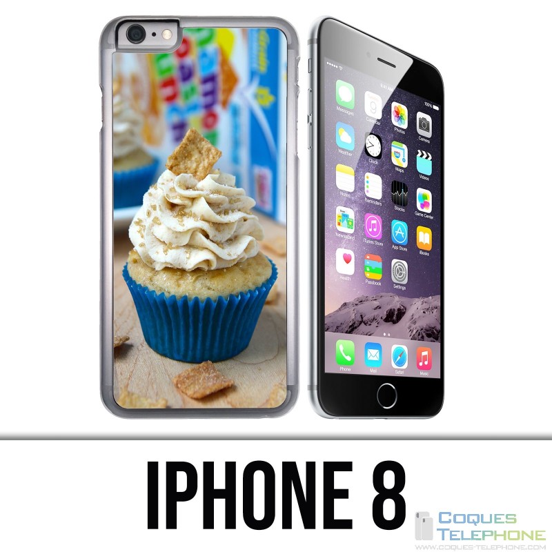 Coque iPhone 8 - Cupcake Bleu