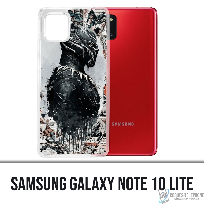 Coque Samsung Galaxy Note 10 Lite - Black Panther Comics Splash