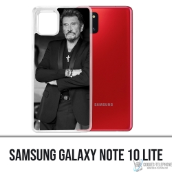 Coque Samsung Galaxy Note 10 Lite - Johnny Hallyday Noir Blanc