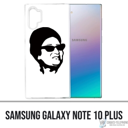 Custodia per Samsung Galaxy Note 10 Plus - Oum Kalthoum Nero Bianco
