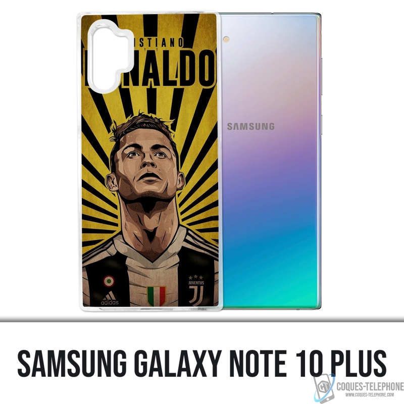 Custodia per Samsung Galaxy Note 10 Plus - Poster Ronaldo Juventus