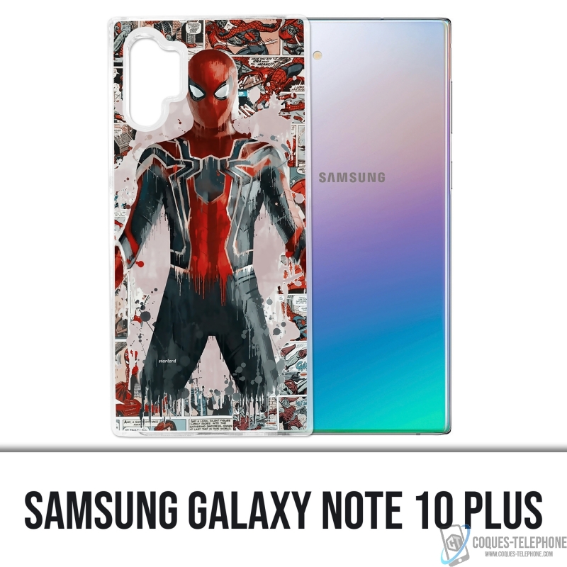 Coque Samsung Galaxy Note 10 Plus - Spiderman Comics Splash