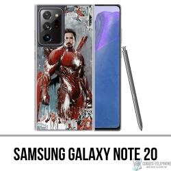 Coque Samsung Galaxy Note 20 - Iron Man Comics Splash