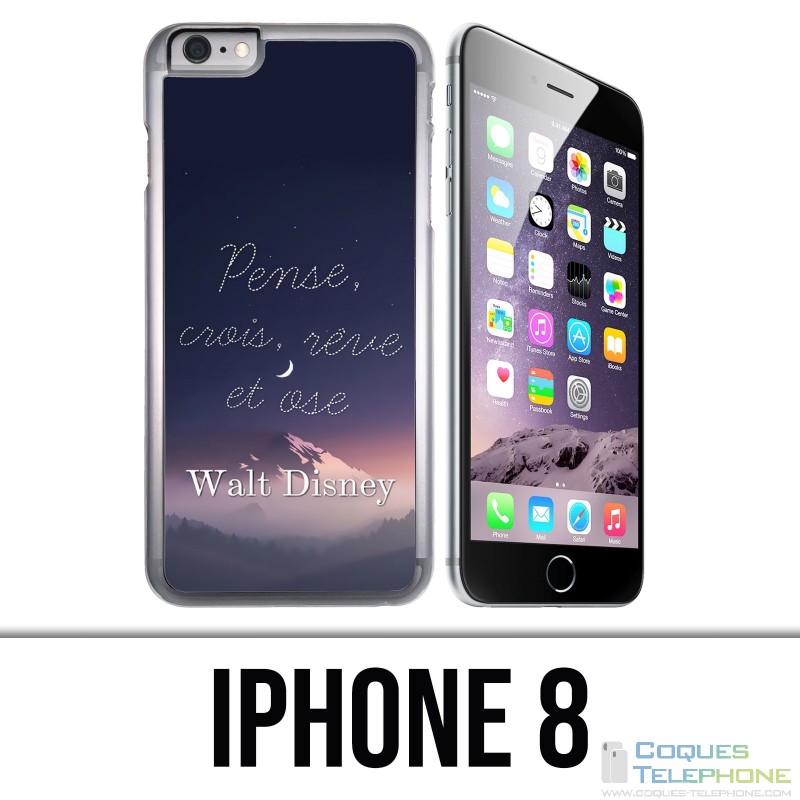 Custodia per iPhone 8 - Citazione Disney Think Think Reve