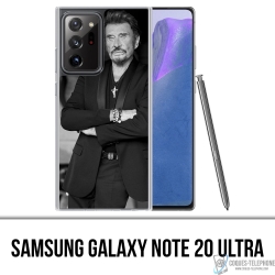 Coque Samsung Galaxy Note 20 Ultra - Johnny Hallyday Noir Blanc
