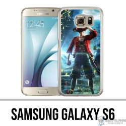 Samsung Galaxy S6 Case - One Piece Ruffy Jump Force