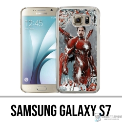 Custodia per Samsung Galaxy S7 - Iron Man Comics Splash