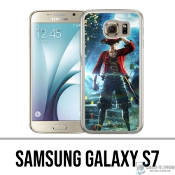 Samsung Galaxy S7 Case - One Piece Ruffy Jump Force