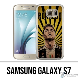 Custodia per Samsung Galaxy S7 - Poster Ronaldo Juventus