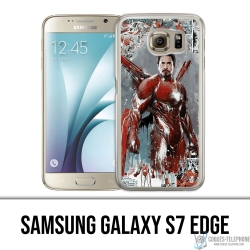 Samsung Galaxy S7 edge case - Iron Man Comics Splash