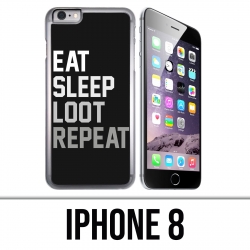 Coque iPhone 8 - Eat Sleep Loot Repeat