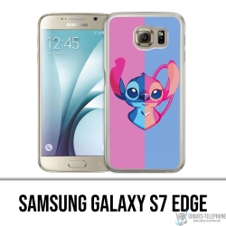 Samsung Galaxy S7 Rand Case - Stitch Angel Heart Split