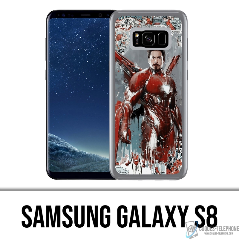 Custodia per Samsung Galaxy S8 - Iron Man Comics Splash