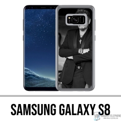Samsung Galaxy S8 Case - Johnny Hallyday Black White