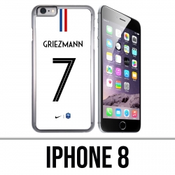 Coque iPhone 8 - Football France Maillot Griezmann