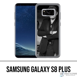 Samsung Galaxy S8 Plus Case - Johnny Hallyday Schwarz Weiß