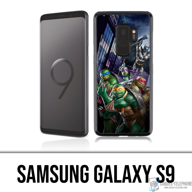 Coque Samsung Galaxy S9 - Batman Vs Tortues Ninja