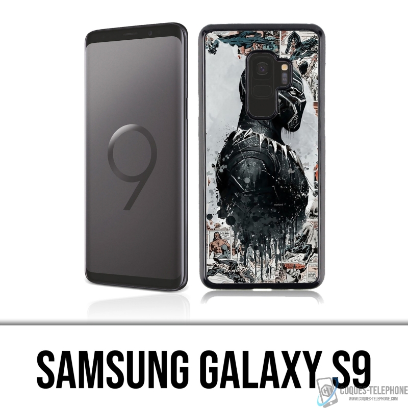 Funda Samsung Galaxy S9 - Black Panther Comics Splash