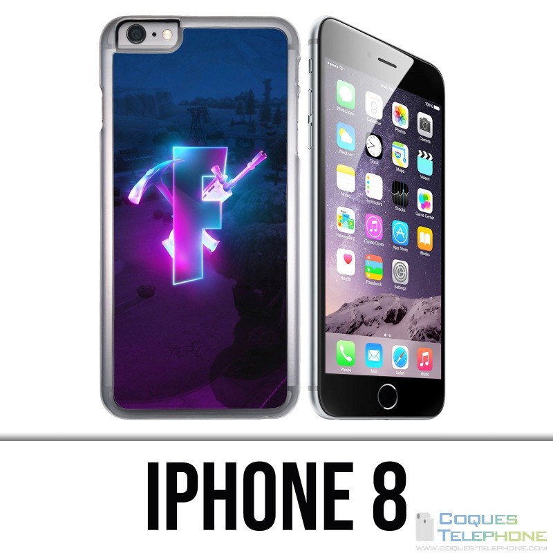 Coque iPhone 8 - Fortnite Logo Glow
