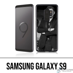 Samsung Galaxy S9 Case - Johnny Hallyday Schwarz Weiß