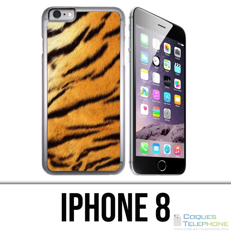 Custodia per iPhone 8 - Pelliccia di tigre