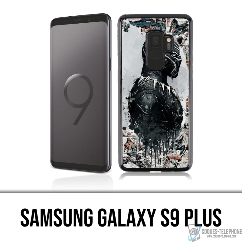 Funda Samsung Galaxy S9 Plus - Black Panther Comics Splash
