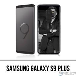 Samsung Galaxy S9 Plus Case - Johnny Hallyday Schwarz Weiß