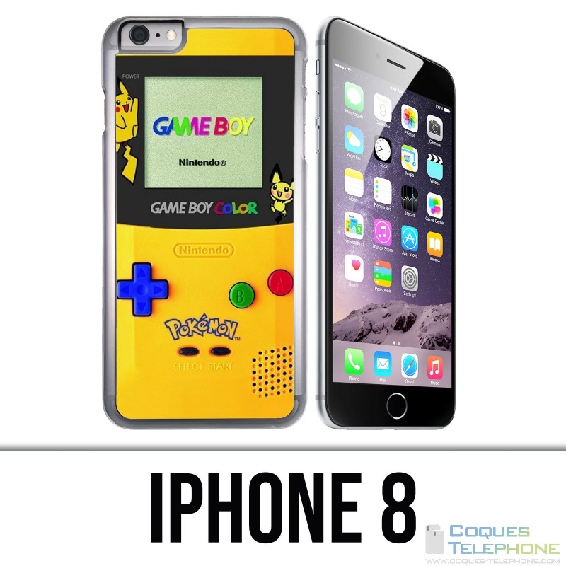 Funda iPhone 8 - Game Boy Color Pikachu Amarillo Pokeì Mon