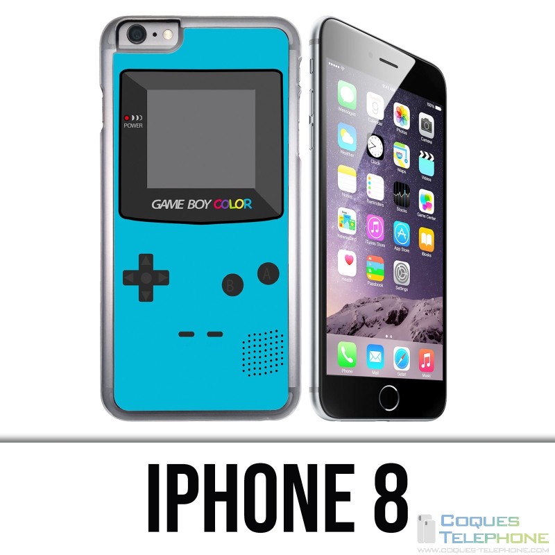 Coque iPhone 8 - Game Boy Color Turquoise