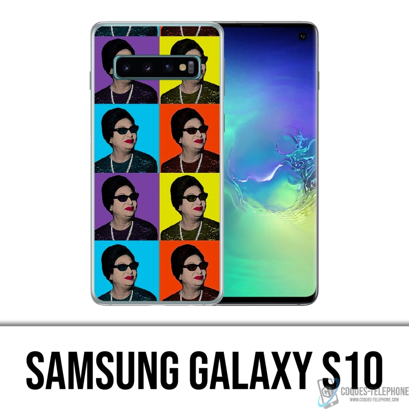 Samsung Galaxy S10 case - Oum Kalthoum Colors