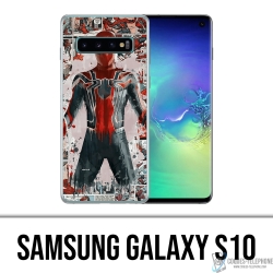 Coque Samsung Galaxy S10 - Spiderman Comics Splash