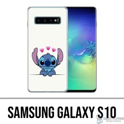 Coque Samsung Galaxy S10 - Stitch Amoureux