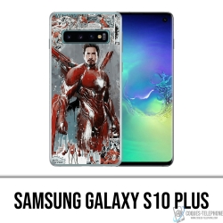 Custodia per Samsung Galaxy S10 Plus - Iron Man Comics Splash